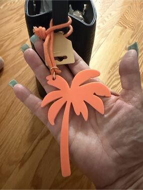 Pink Victoria’s Secret Coral Palm Tree Bag Charm